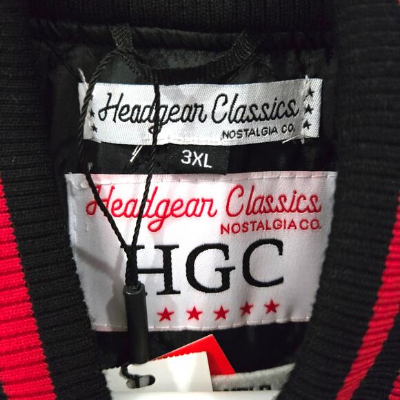 HeadGear Classics Nostalgia Co. Sz 2XL Juice World Black Red Satin Jacket - Picture 2 of 9